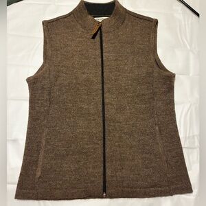 Alpaca Blend Zip Vest Small Red Maple Sportswear Outdoors Fairycore Academia